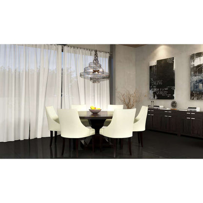 Flow 6 Light 26" Wide Abstract Chandelier