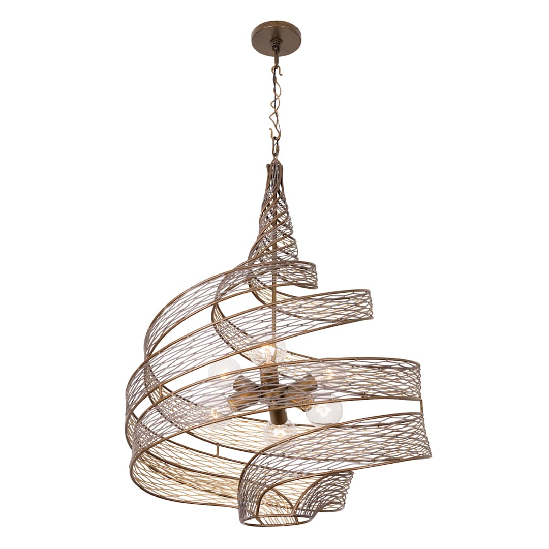 Flow 6 Light 26" Wide Abstract Chandelier
