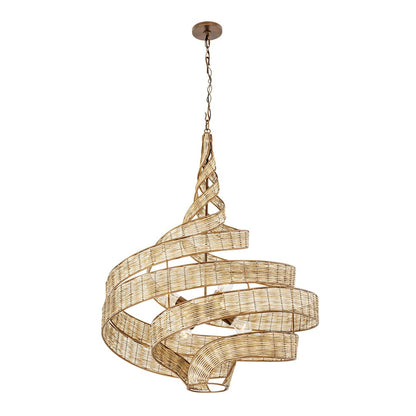 Flow 6 Light 30" Wide Abstract Chandelier