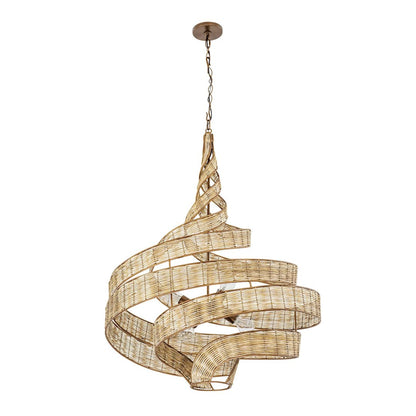 Flow 6 Light 30" Wide Abstract Chandelier