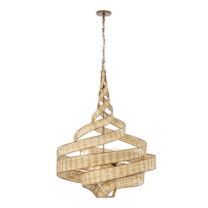 Flow 6 Light 30" Wide Abstract Chandelier
