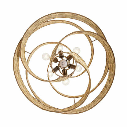 Flow 6 Light 30" Wide Abstract Chandelier