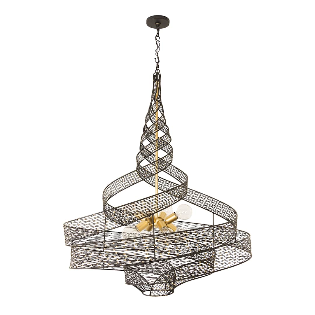 Flow 8 Light 36" Wide Abstract Chandelier