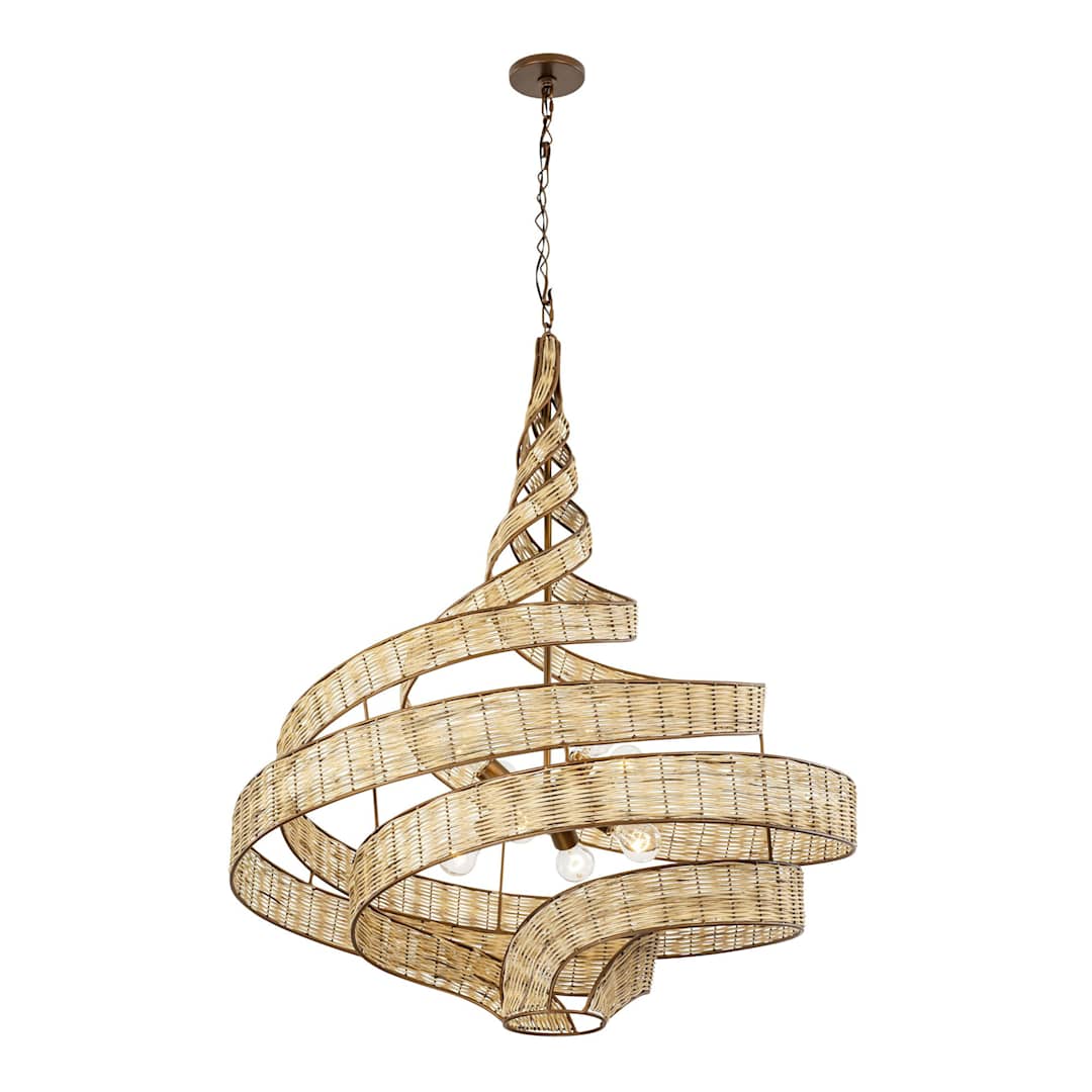 Flow 8 Light 36" Wide Abstract Chandelier