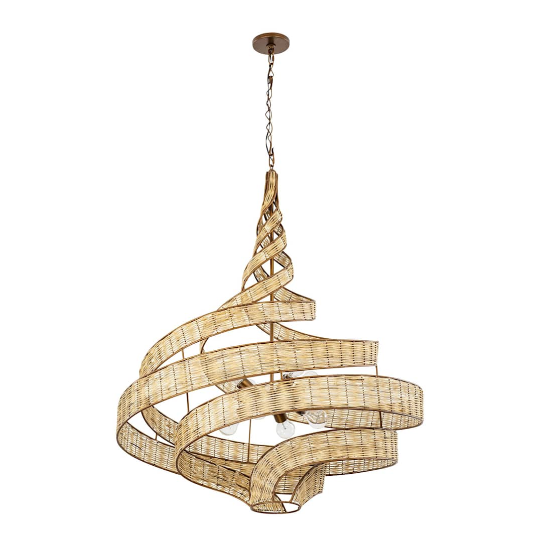 Flow 8 Light 36" Wide Abstract Chandelier