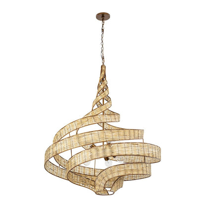 Flow 8 Light 36" Wide Abstract Chandelier