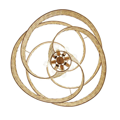 Flow 8 Light 36" Wide Abstract Chandelier