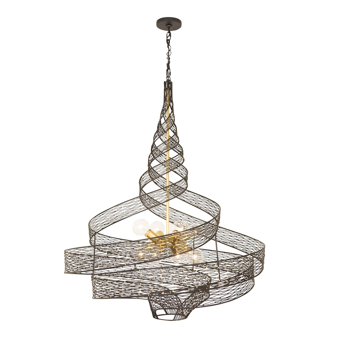 Flow 8 Light 36" Wide Abstract Chandelier