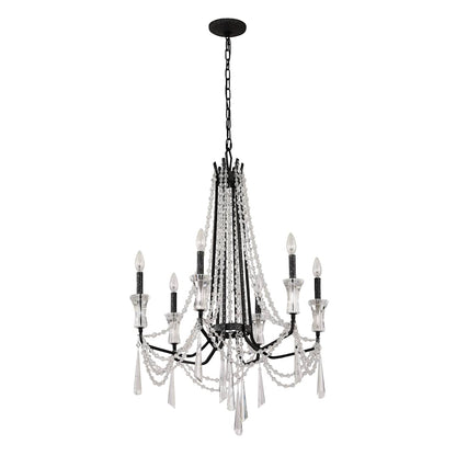 Barcelona 6 Light 27" Wide Crystal Chandelier
