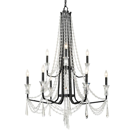 Barcelona 9 Light 35" Wide Crystal Chandelier