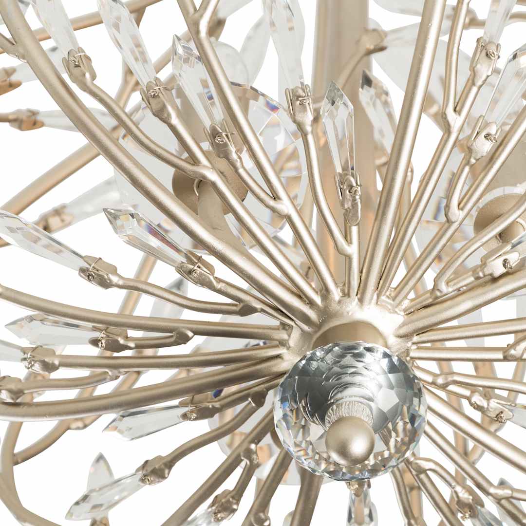 Bask 6 Light 27" Wide Crystal Abstract Chandelier