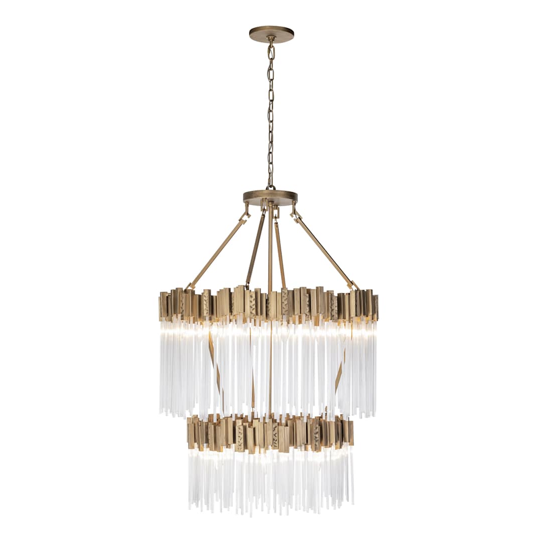 Matrix 14 Light 30" Wide Waterfall Chandelier