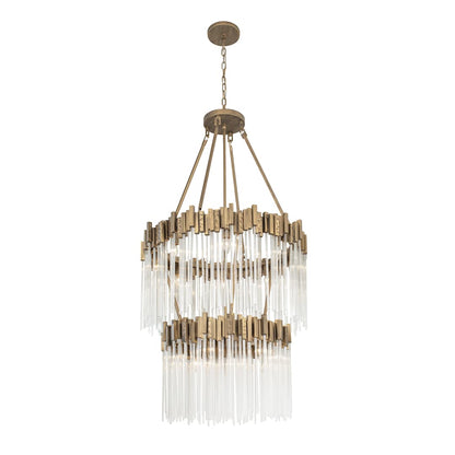 Matrix 14 Light 30" Wide Waterfall Chandelier