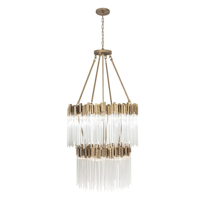Matrix 14 Light 30" Wide Waterfall Chandelier