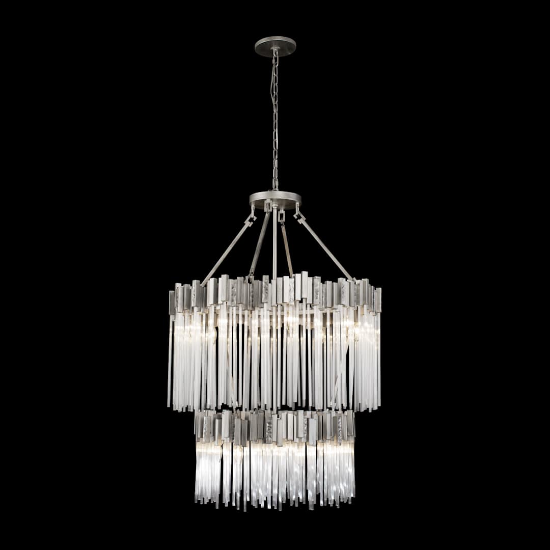 Matrix 14 Light 30" Wide Waterfall Chandelier