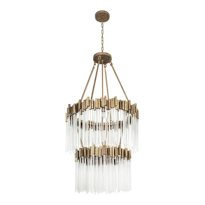 Matrix 14 Light 30" Wide Waterfall Chandelier
