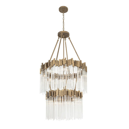 Matrix 14 Light 30" Wide Waterfall Chandelier