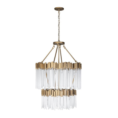 Matrix 14 Light 30" Wide Waterfall Chandelier