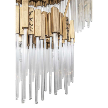 Matrix 14 Light 30" Wide Waterfall Chandelier