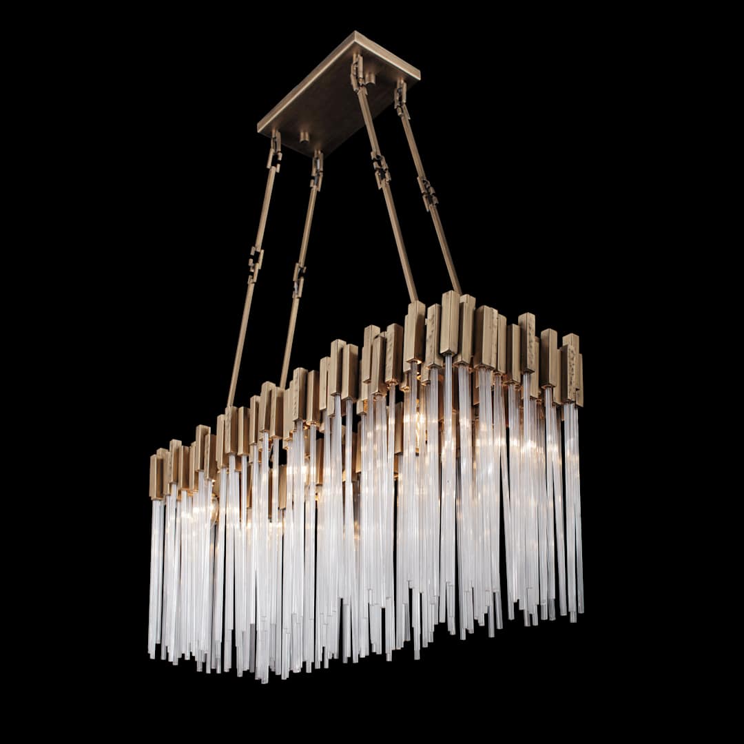 Matrix 6 Light 37" Wide Linear Chandelier