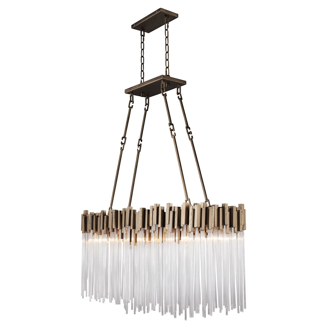 Matrix 6 Light 37" Wide Linear Chandelier