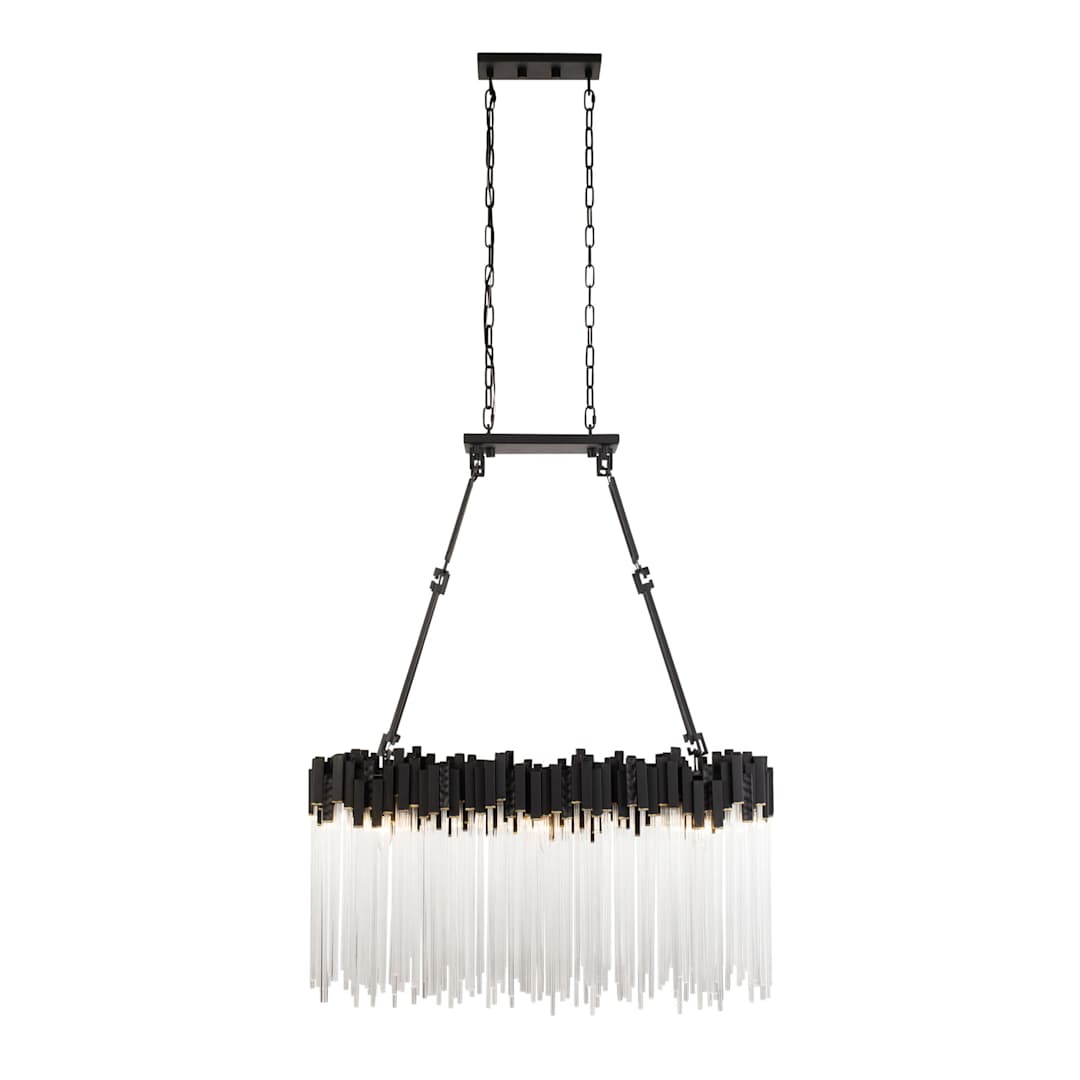 Matrix 6 Light 37" Wide Linear Chandelier