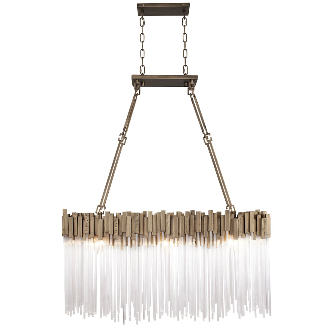 Matrix 6 Light 37" Wide Linear Chandelier