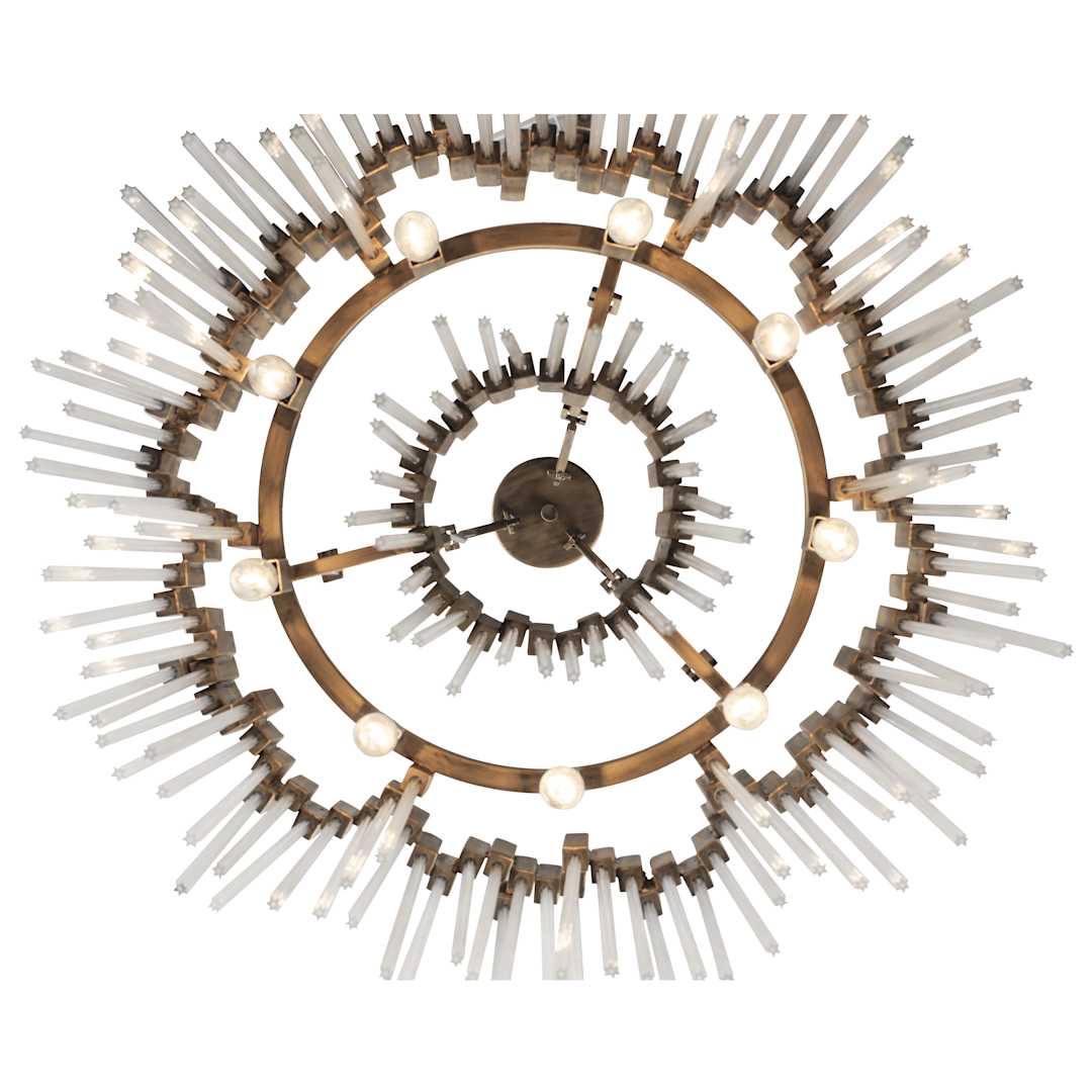 Matrix 9 Light 25" Wide Ring Chandelier