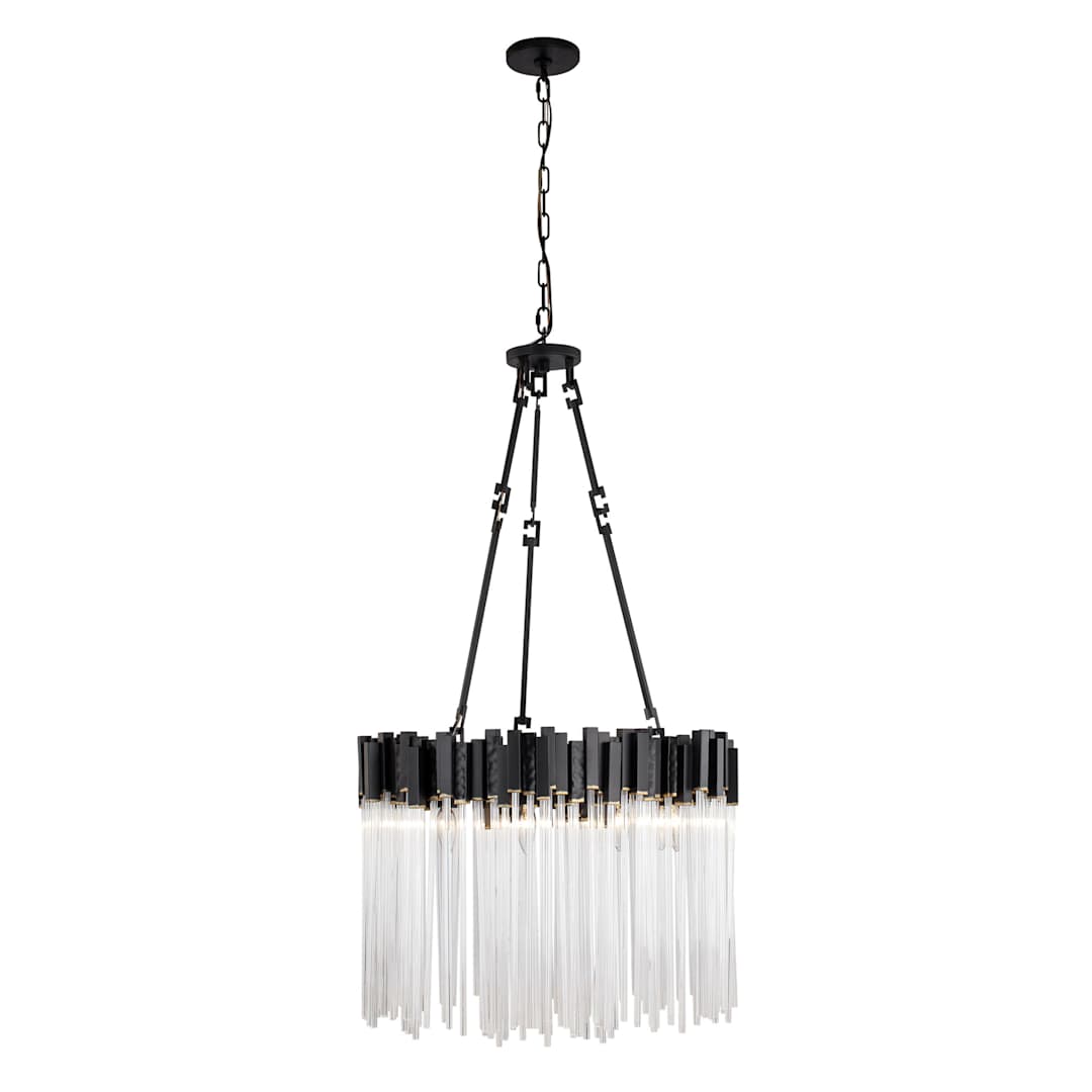 Matrix 9 Light 25" Wide Ring Chandelier