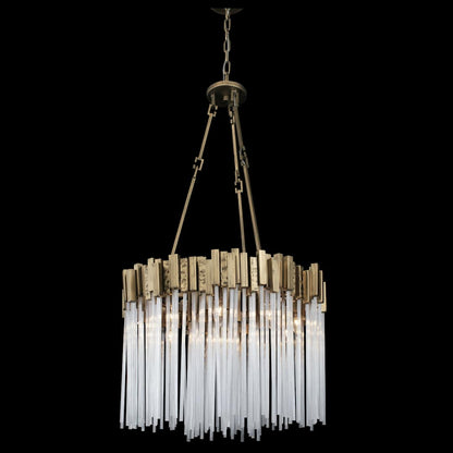 Matrix 9 Light 25" Wide Ring Chandelier
