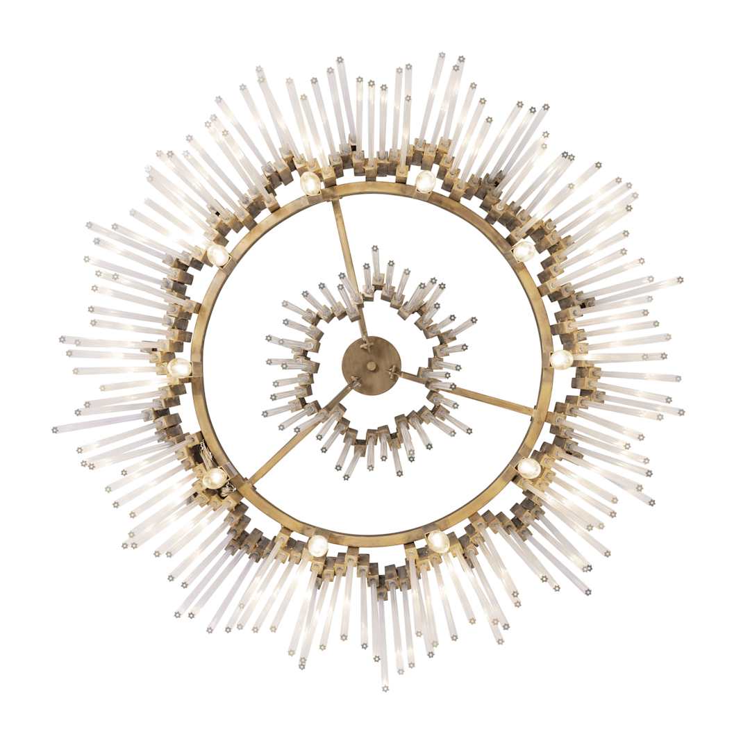 Matrix 10 Light 30" Wide Ring Chandelier