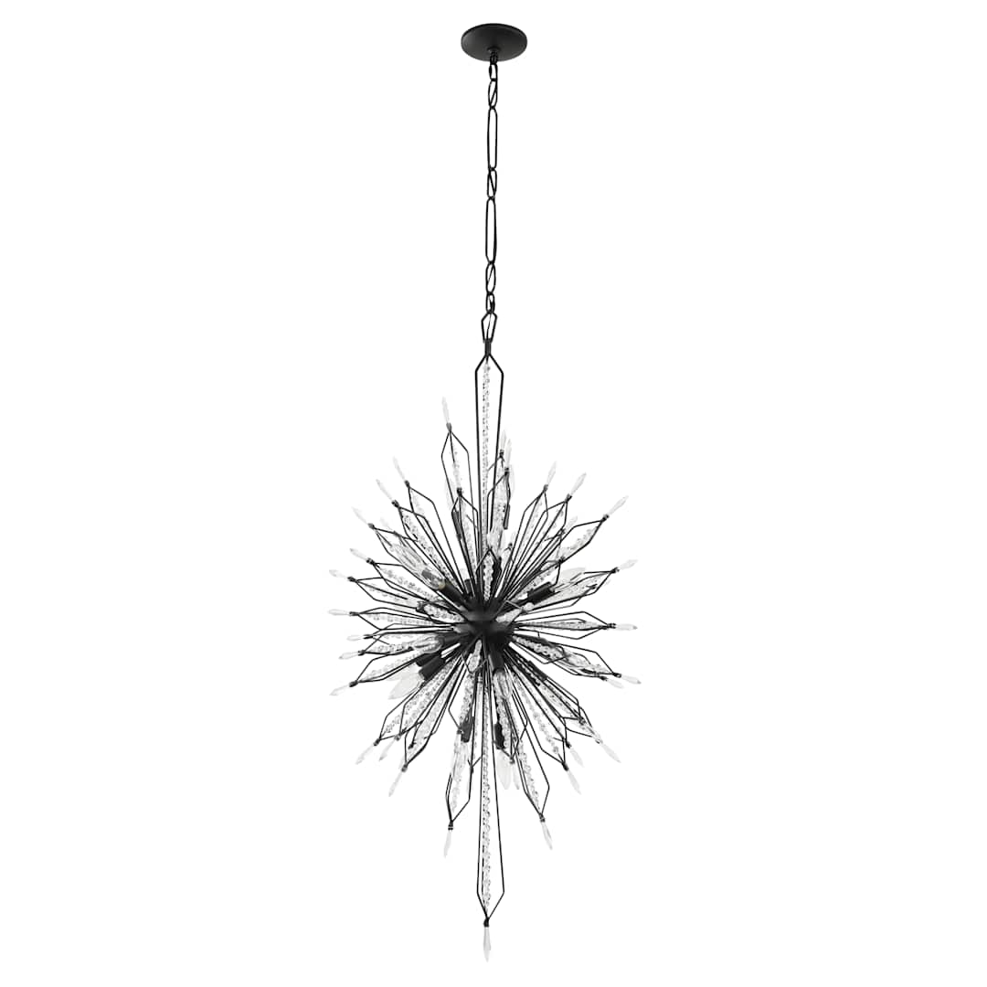 Orbital 20 Light 24" Wide Crystal Sputnik Chandelier