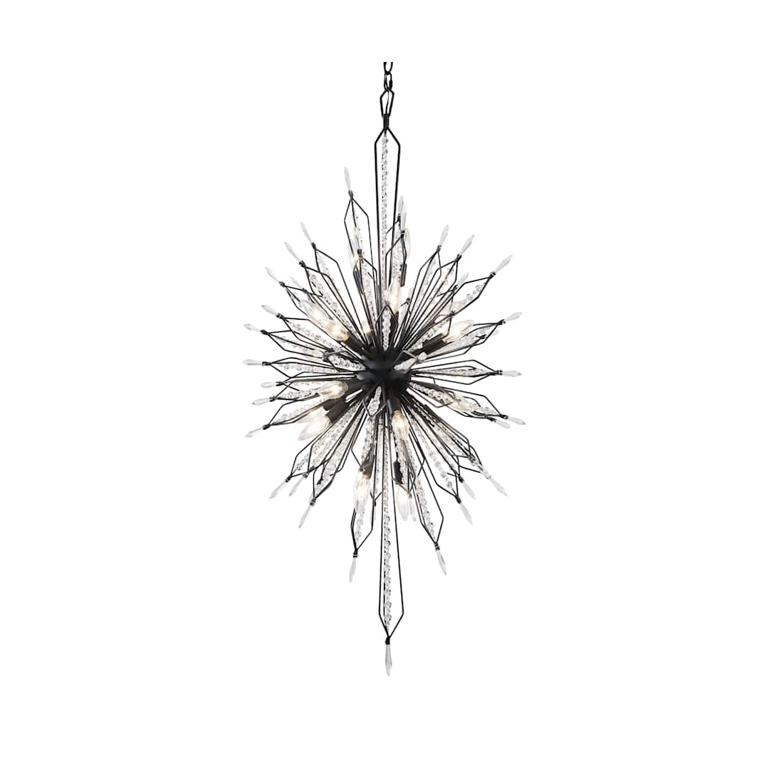 Orbital 20 Light 24" Wide Crystal Sputnik Chandelier