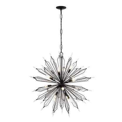 Orbital 16 Light 36" Wide Crystal Sputnik Chandelier