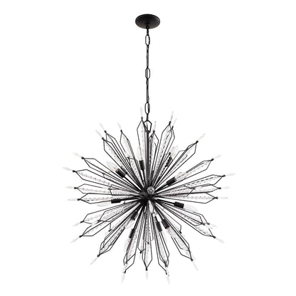 Orbital 16 Light 36" Wide Crystal Sputnik Chandelier