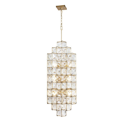 Cubic 14 Light 19" Wide Crystal Chandelier