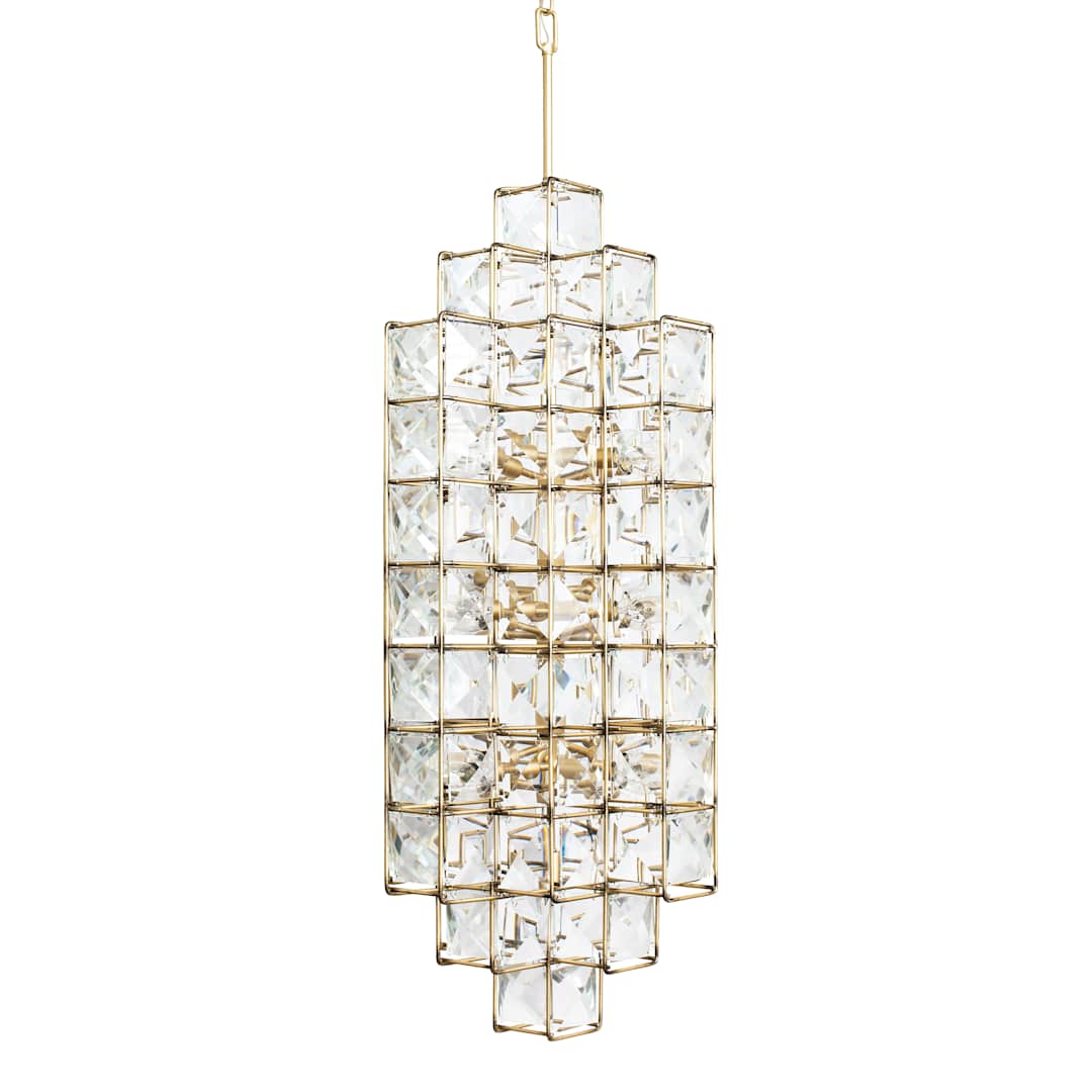 Cubic 14 Light 19" Wide Crystal Chandelier