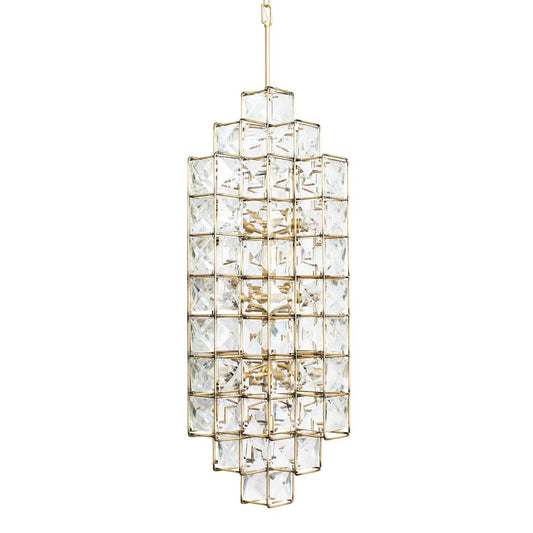Cubic 14 Light 19" Wide Crystal Chandelier