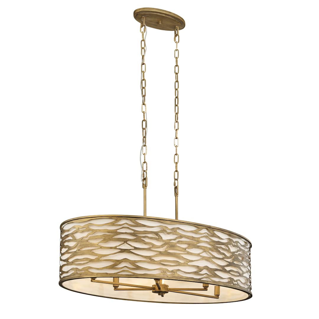 Kato 6 Light 36" Wide Drum Chandelier