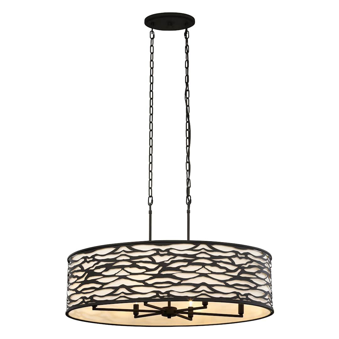 Kato 6 Light 36" Wide Drum Chandelier