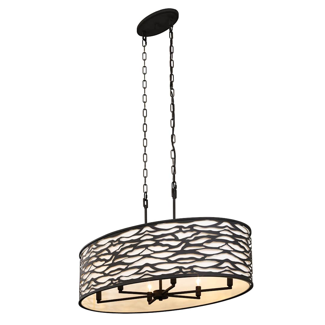 Kato 6 Light 36" Wide Drum Chandelier