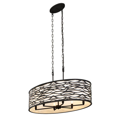 Kato 6 Light 36" Wide Drum Chandelier