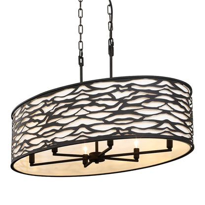 Kato 6 Light 36" Wide Drum Chandelier