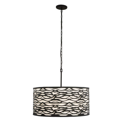 Kato 6 Light 30" Wide Drum Chandelier