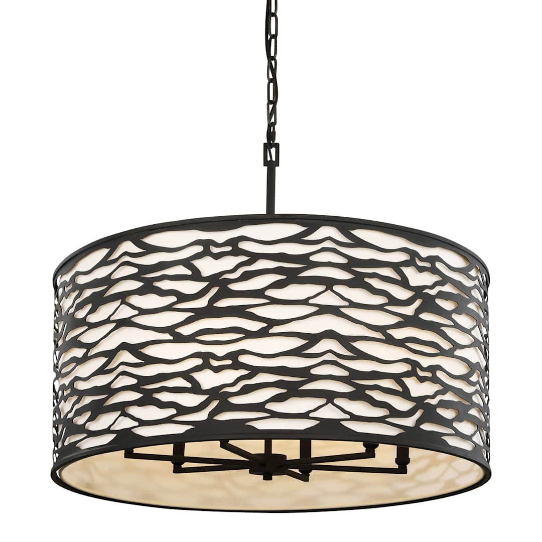 Kato 6 Light 30" Wide Drum Chandelier