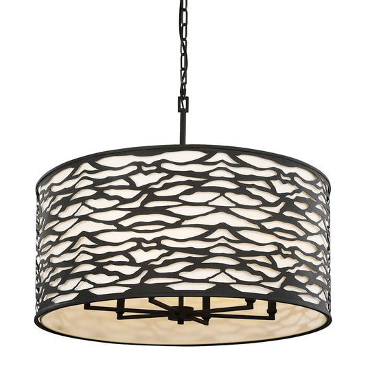 Kato 6 Light 30" Wide Drum Chandelier