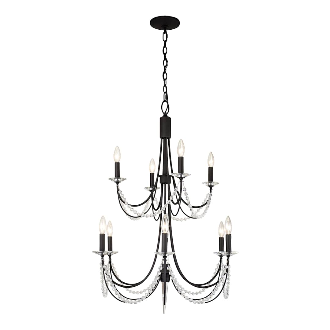 Brentwood 10 Light 26" Wide Taper Candle Style Chandelier