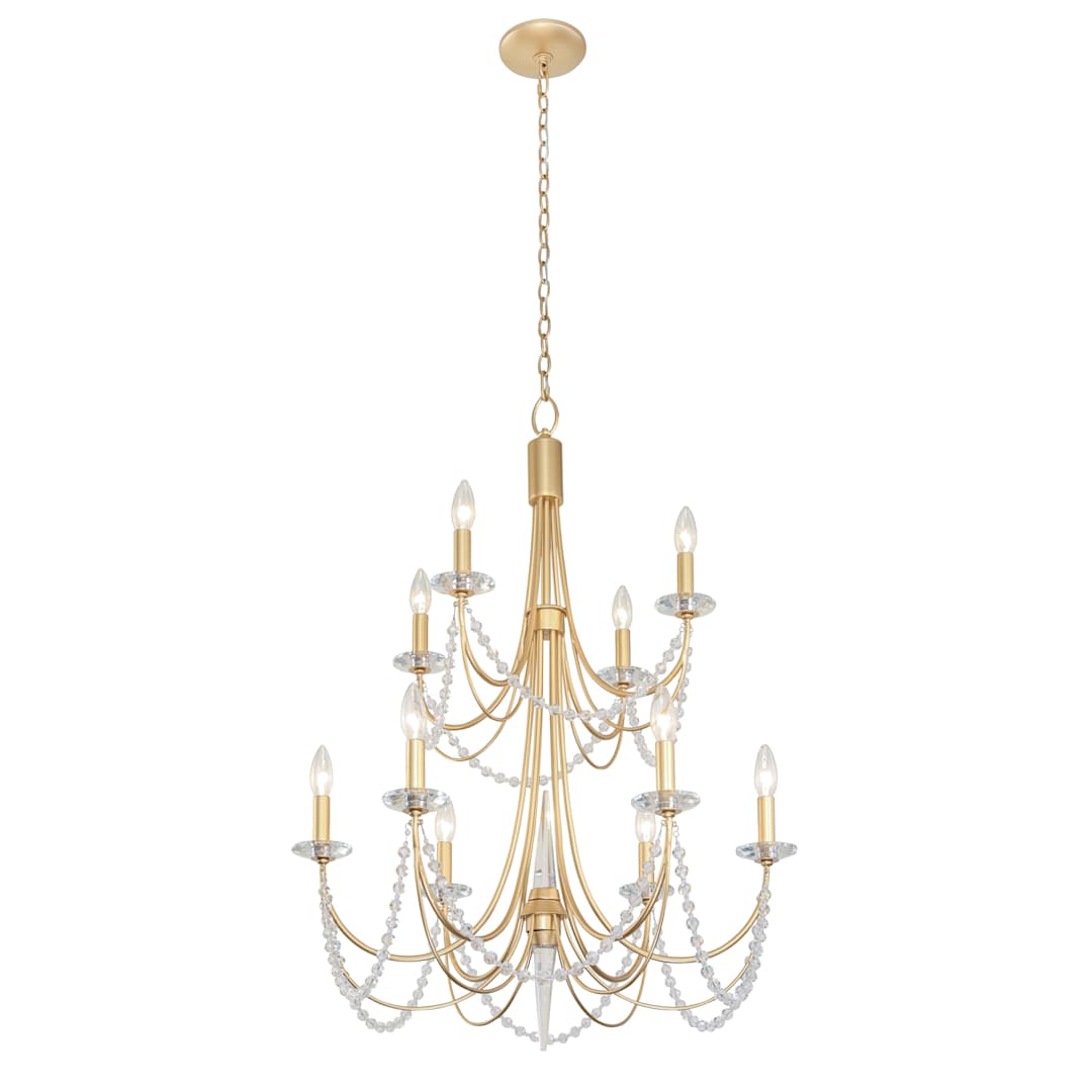 Brentwood 10 Light 26" Wide Taper Candle Style Chandelier