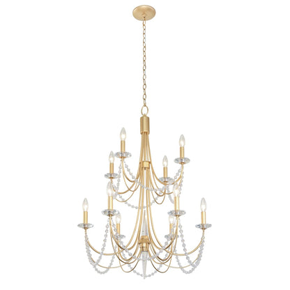 Brentwood 10 Light 26" Wide Taper Candle Style Chandelier