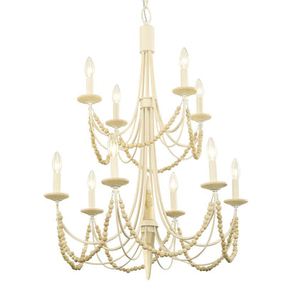 Brentwood 10 Light 26" Wide Taper Candle Style Chandelier